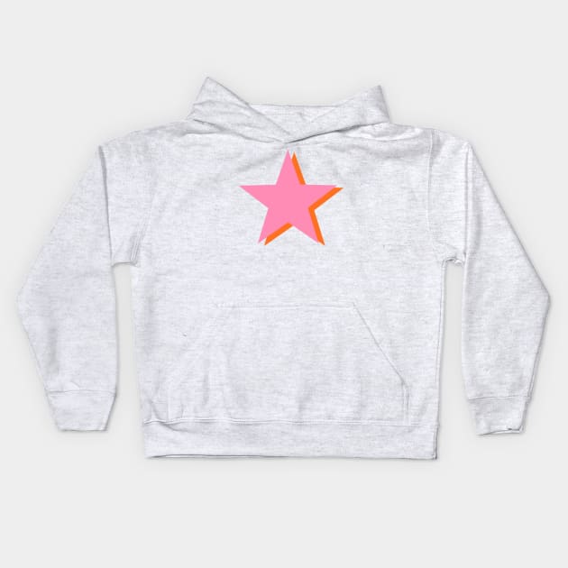 Pink and Orange Stars Kids Hoodie by OneThreeSix